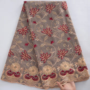 [codex-media-17] Swiss Voile Lace Fabric with Rhinestones | 5 Yards/pc African Cotton Lace Fabric image 18