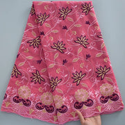 [codex-media-13] Swiss Voile Lace Fabric with Rhinestones | 5 Yards/pc African Cotton Lace Fabric image 14