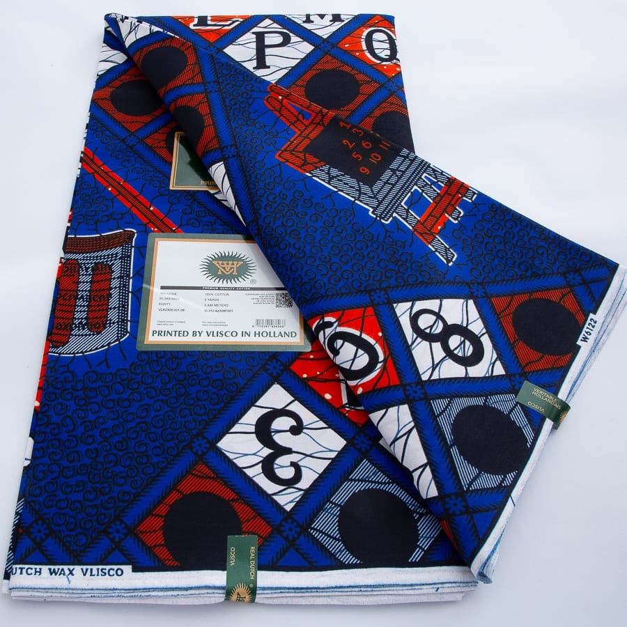 [codex-media-6] African Wax Print Fabric 100% Cotton - Golden Glitter Wax Cloth - Ankara Super Wax Fabric 5.49 meter Per Piece, 100% Cotton Nigerian Ghanaian Fashion - Soft Handmade Fabric for Women's Wedding Dresses, Party Gowns, and Sewing Materials image 7