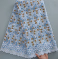 [codex-media-2] Royal Blue Swiss Voile Lace Fabric 5 Yards | 4936 image 3