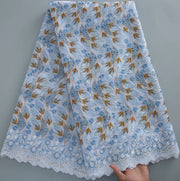 [codex-media-2] Royal Blue Swiss Voile Lace Fabric 5 Yards | 4936 image 3