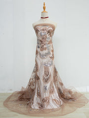 [codex-media-0] French Mesh Lace Fabric with Beads and Sequins, African Lace Fabric for Sewing Wedding Party Dresses image 1