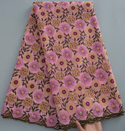 [codex-media-6] Brown Swiss Voile Lace Fabric 5 Yards | 4938 image 7