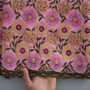 [codex-media-7] Brown Swiss Voile Lace Fabric 5 Yards | 4938 image 8