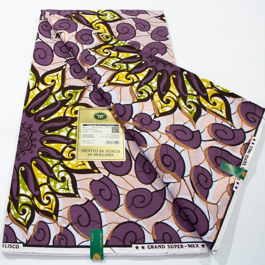 [codex-media-5] African Wax Print Fabric 6 Yards | Double-Sided Party Material image 6