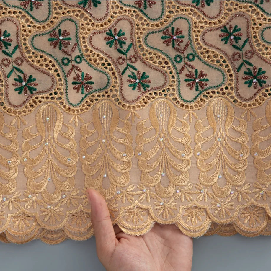 [codex-media-7] Yellow Swiss Voile Lace Fabric 5 Yards | 4935 image 8