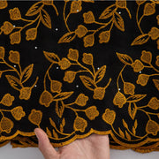[codex-media-17] White +Gold Swiss Voile Lace Fabric 5 Yards | 4939 image 18