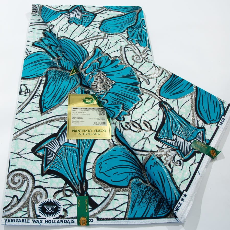 [codex-media-11] African Wax Print Fabric 6 Yards | Double-Sided Party Material image 12