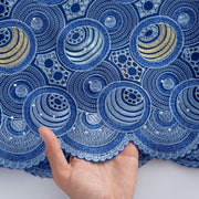 [codex-media-7] Swiss Voile Lace Fabric with Rhinestones | 5 Yards/pc African Cotton Lace Fabric image 8