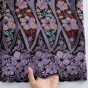 [codex-media-3] Swiss Voile Lace Fabric with Rhinestones | 5 Yards/pc African Cotton Lace Fabric image 4