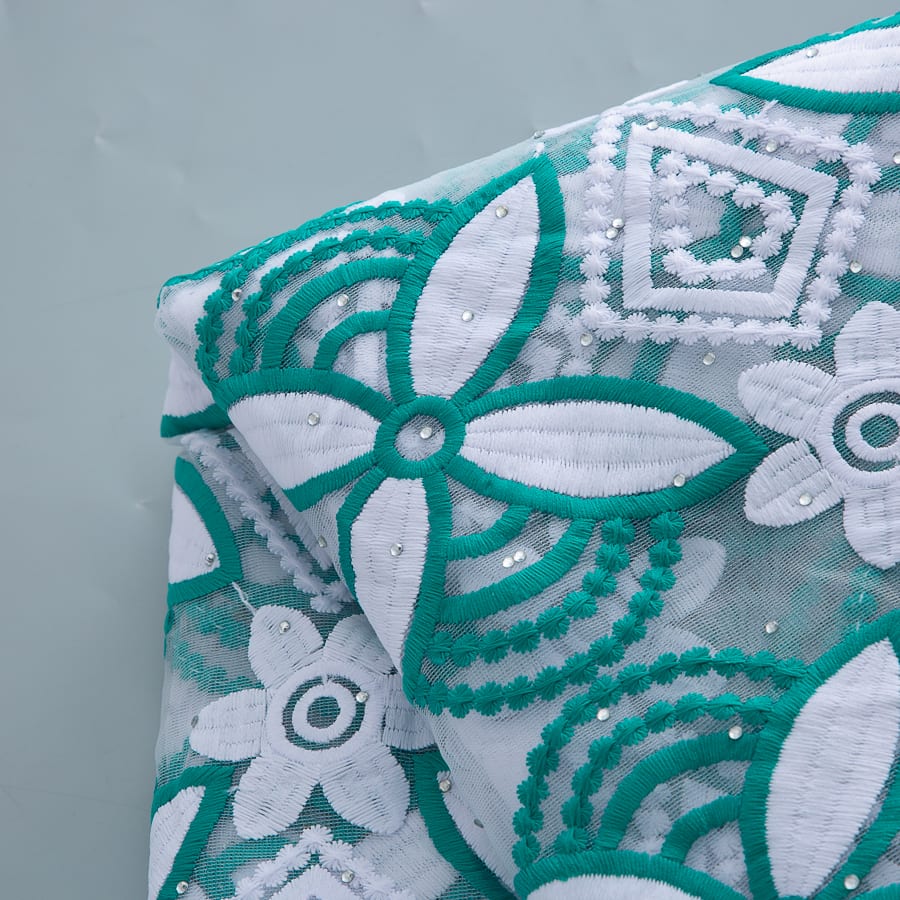 [codex-media-7] French Mesh Lace Fabric with Sequins | 5 Yards/pc African Net Lace Fabric image 8