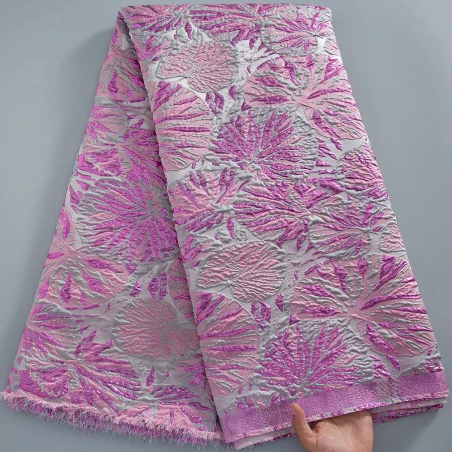 [codex-media-0] French Brocade Lace Fabric 5 Yards | 4932 image 1