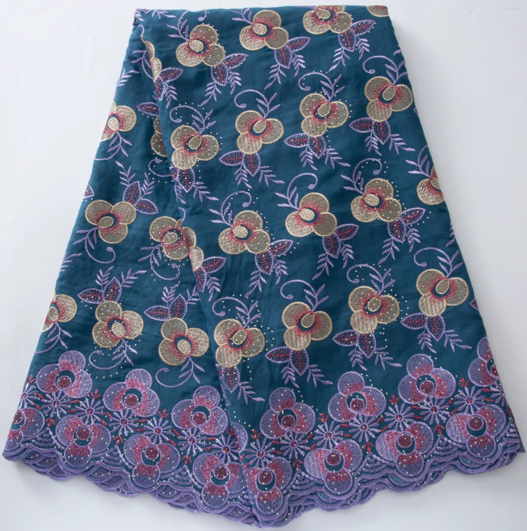 [codex-media-6] Blue Swiss Voile Lace Fabric 5 Yards | 4943 image 7
