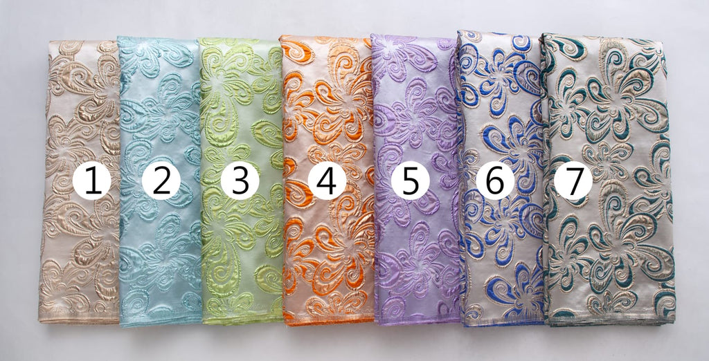 [codex-media-1] African Brocade Lace Fabric | 5 Yards/pc French Jacquard Lace Fabric image 2