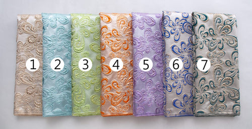 [codex-media-1] African Brocade Lace Fabric | 5 Yards/pc French Jacquard Lace Fabric image 2