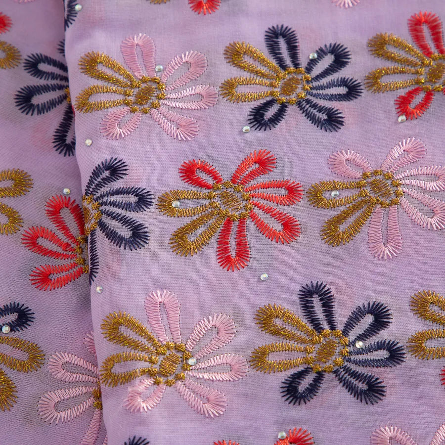 [codex-media-9] Swiss Voile Lace Fabric with Rhinestones | 5 Yards/pc African Cotton Lace Fabric image 10