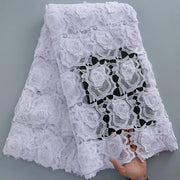 [codex-media-4] Guipure Cord Lace Fabric Purple Floral 4929 image 5