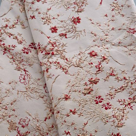 French Brocade Lace Fabric