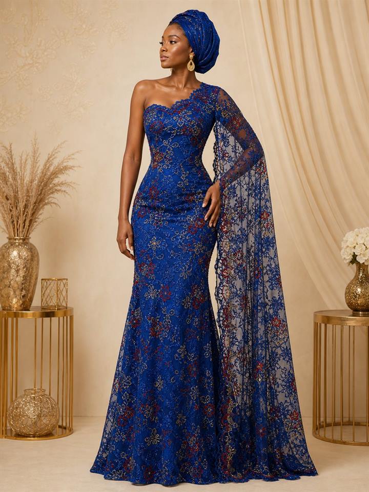 French brocade lace look